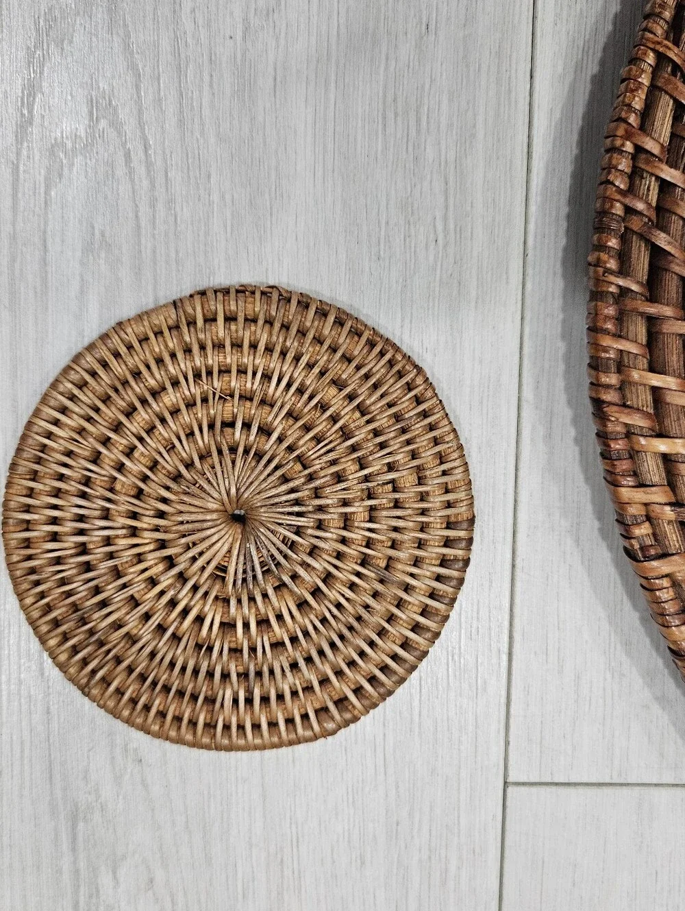 Rattan Round Wicker Woven Chargers 13